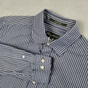Eddie Bauer Men's Shirt Button Up Legend Wash Striped Long Sleeve Size M Medium